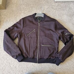 Vintage purple bomber jacket
